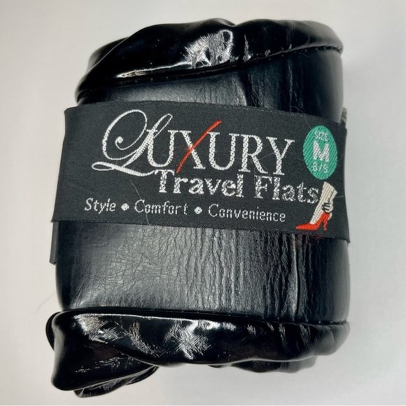 Black Luxury Travel Flats | Size Medium (8/9) | NWOT | *FREE WITH PURCHASE!* - Picture 11 of 11